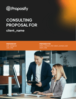 Business Consulting Proposal Template Thumbnail