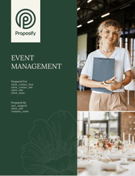 Event Management Proposal Template