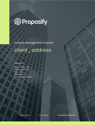 Property Management Proposal Template