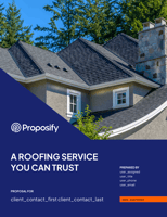 Roofing Proposal Template Thumbnail