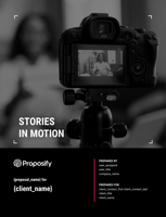 Video Production Proposal Template Thumbnail