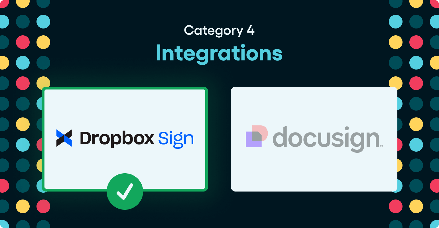 DocuSign vs Dropbox Sign - Integrations