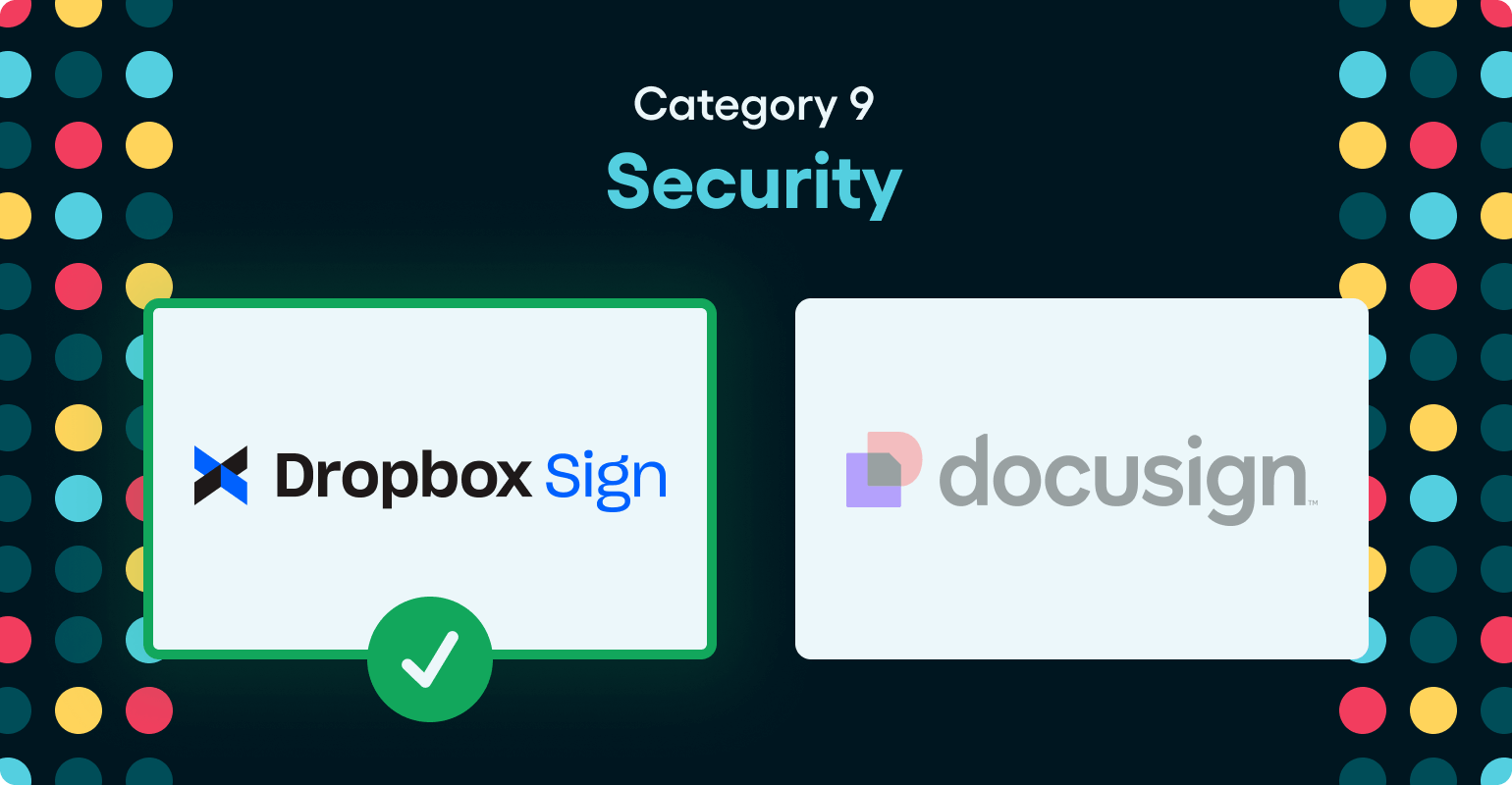 DocuSign vs Dropbox Sign - Security