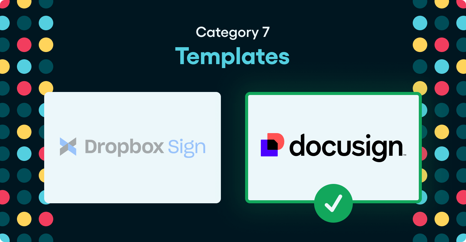 DocuSign vs Dropbox Sign - Templates