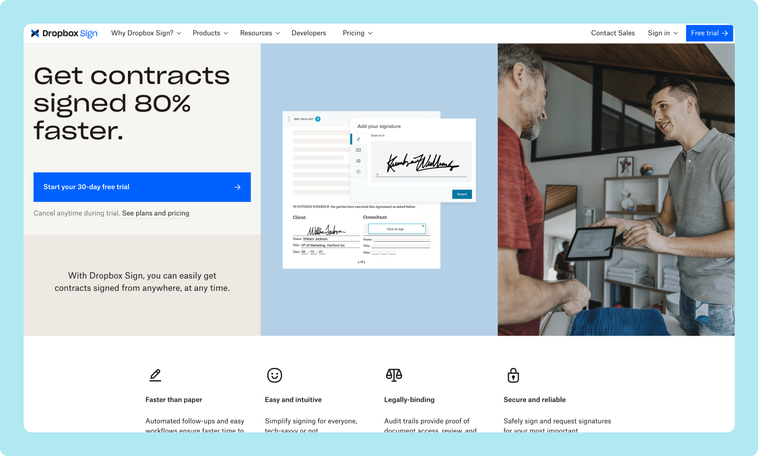 Homepage - Dropbox Sign