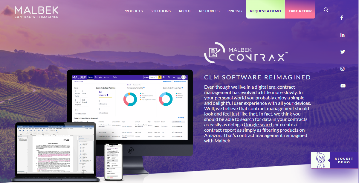 Malbek homepage
