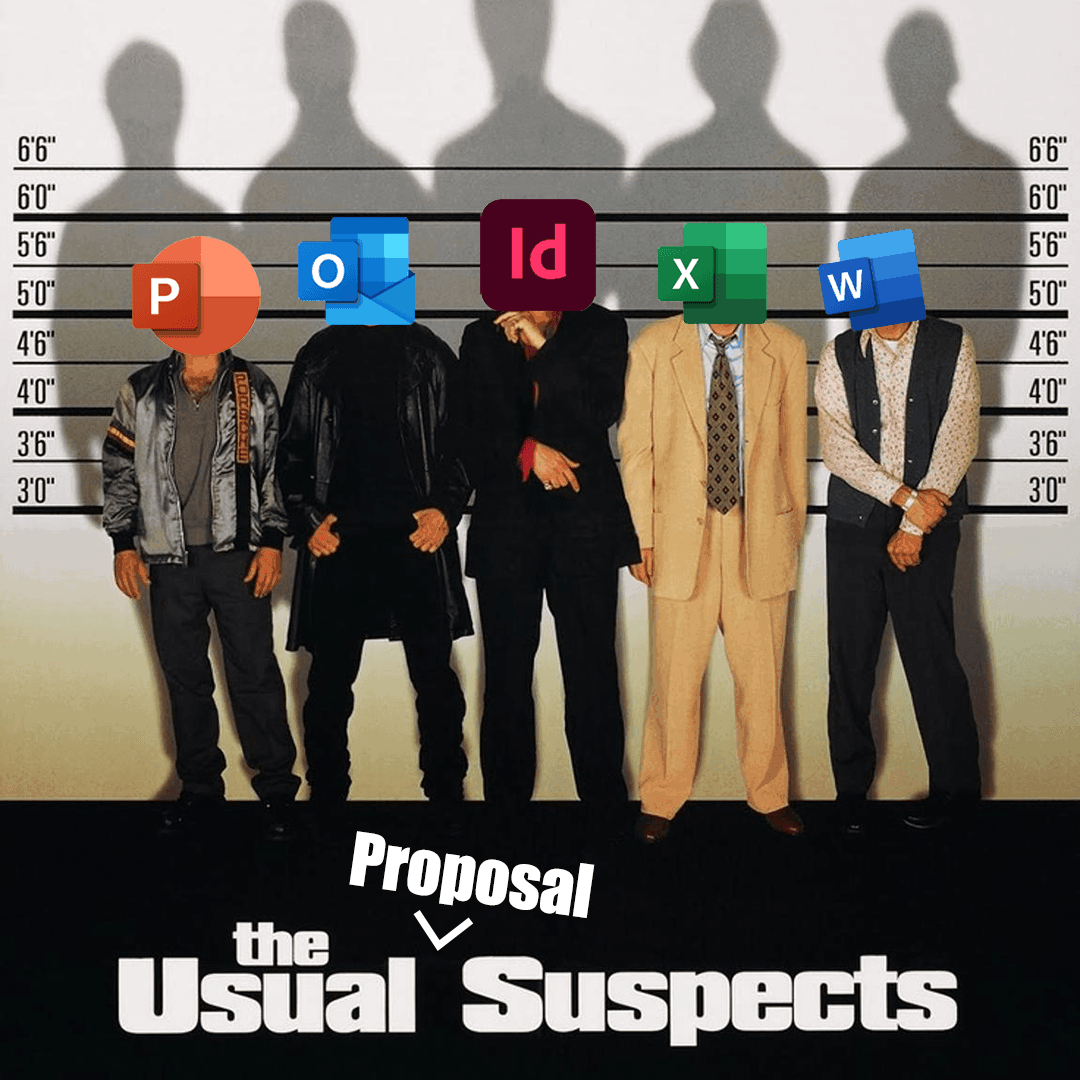 a police lineup of proposal software fails