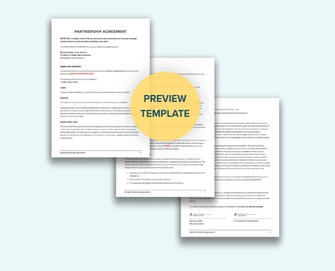 Partnership Proposal template preview image