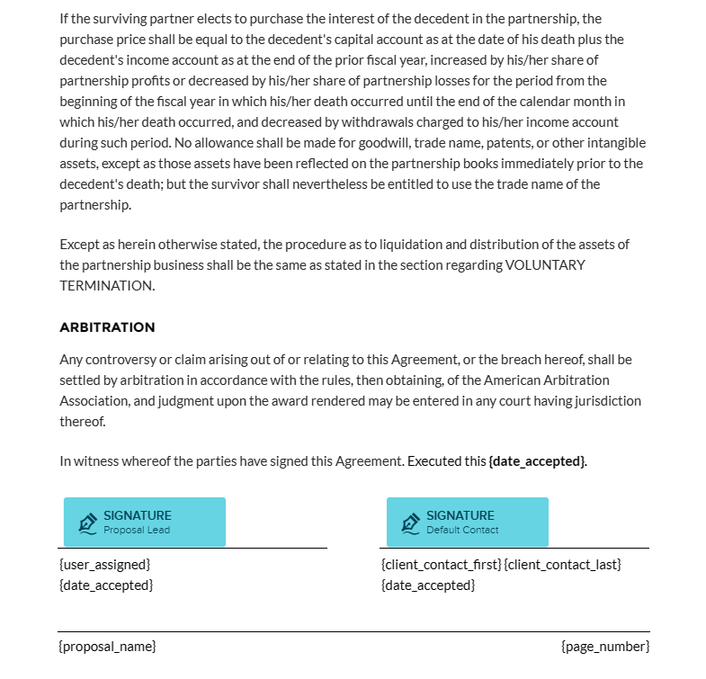 Adding eSignature to partnership proposal image