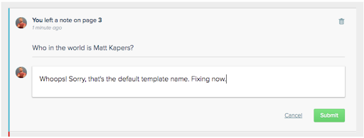 Quote template user variable error