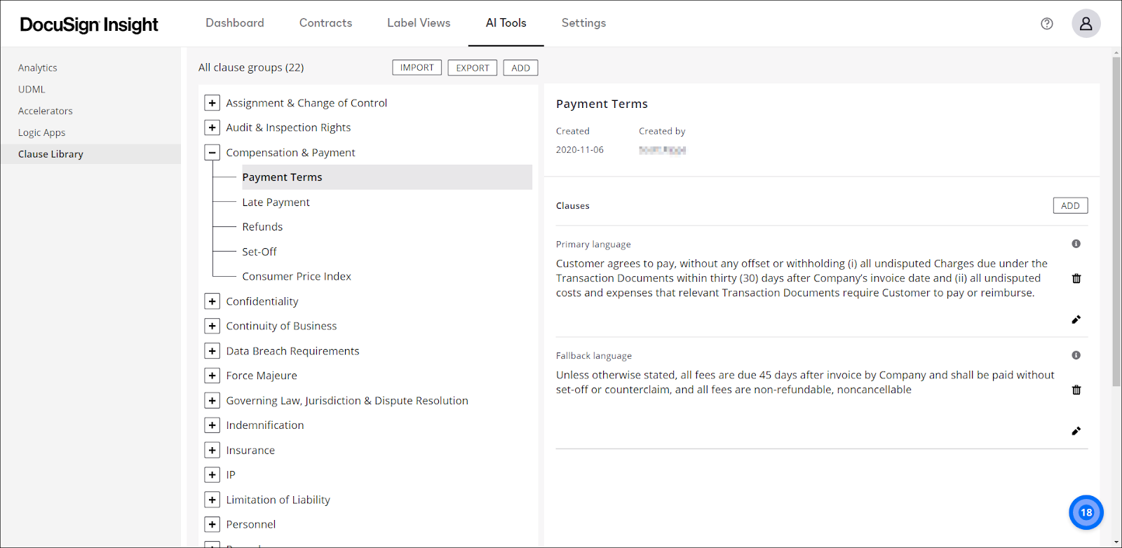 DocuSign Terms