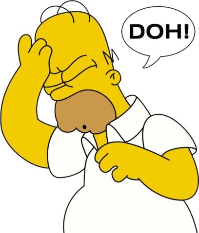 homer saying 'DOH'