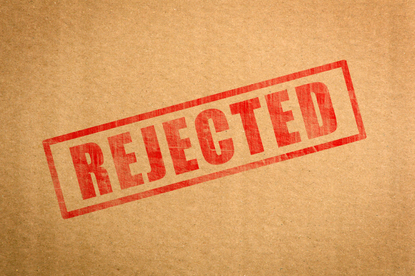 rejected stamp