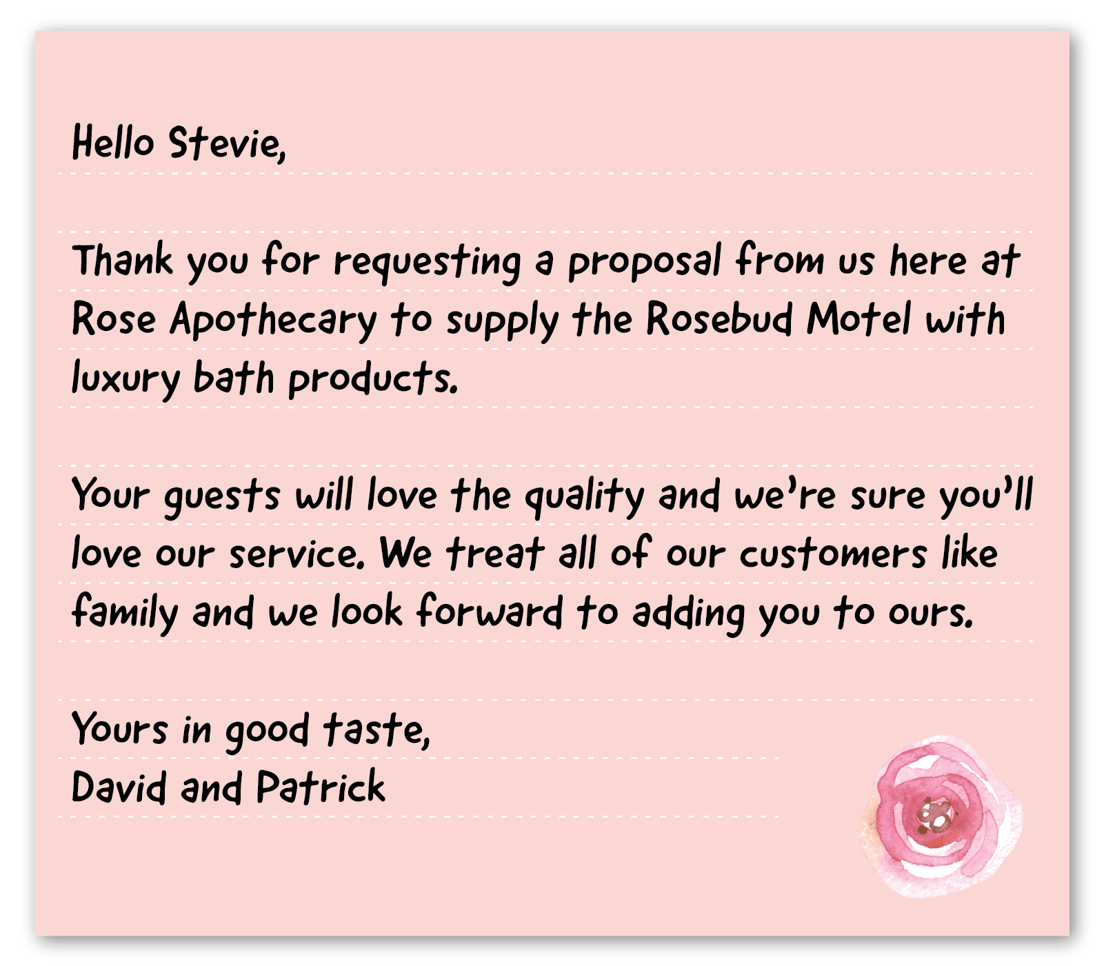 business thank you note example 4