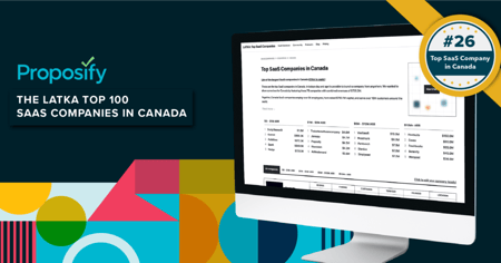 The Latka 100 Names Proposify Among Top SaaS Companies in Canada