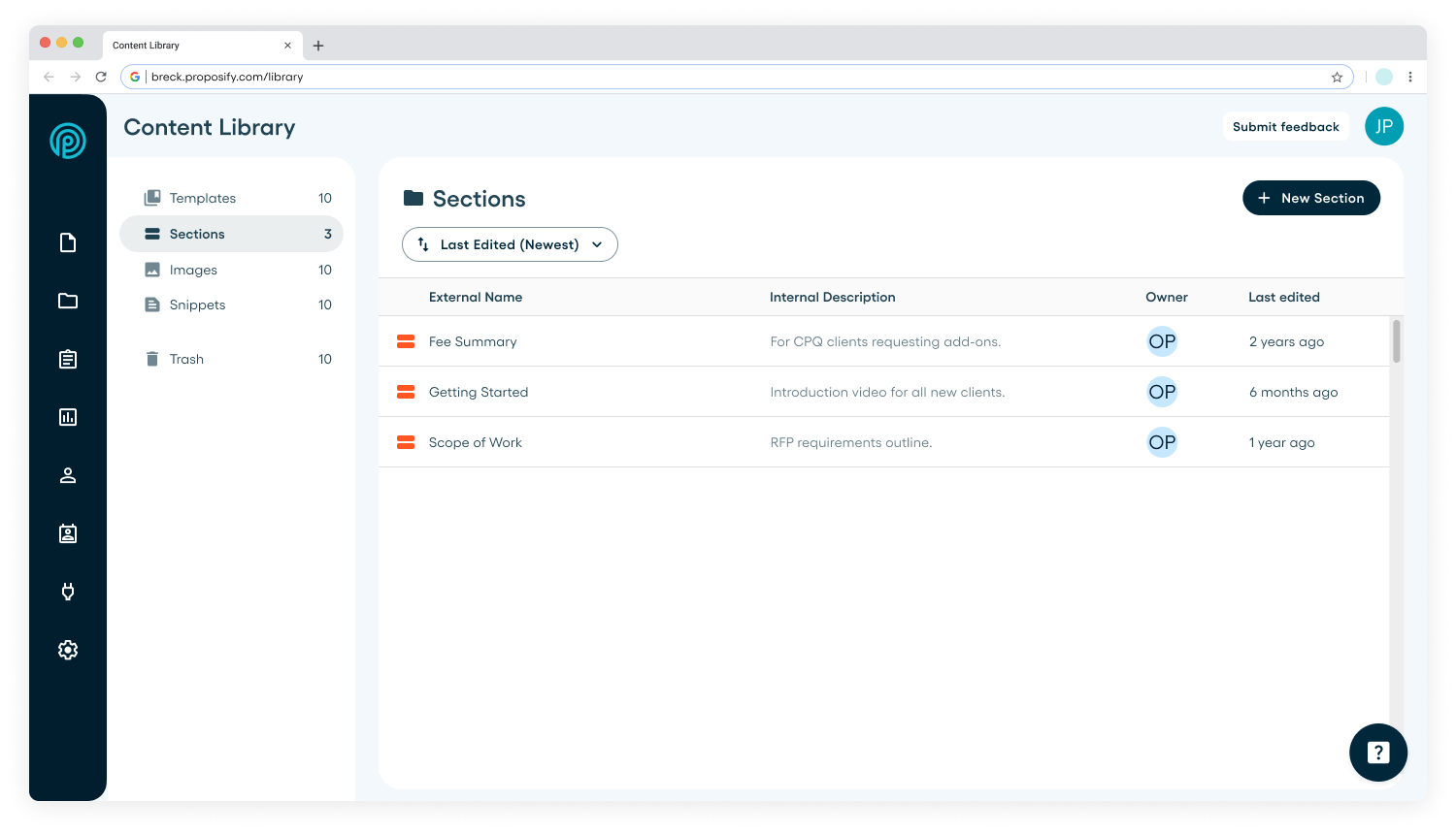 Content Library