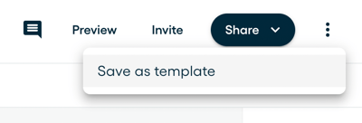 Save as template