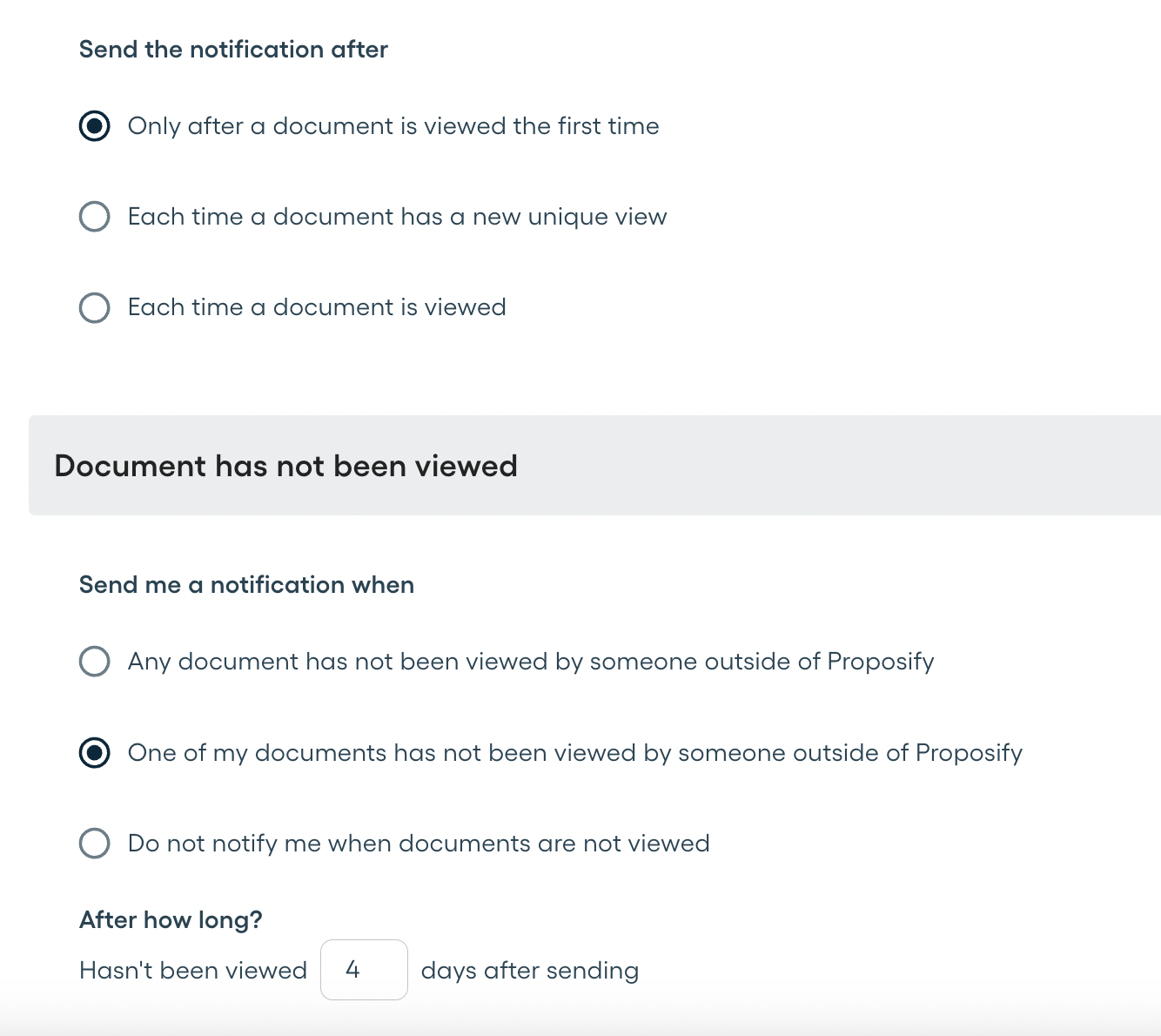 Provi Notification What's New in Proposify: Q1 2026 Product Updates