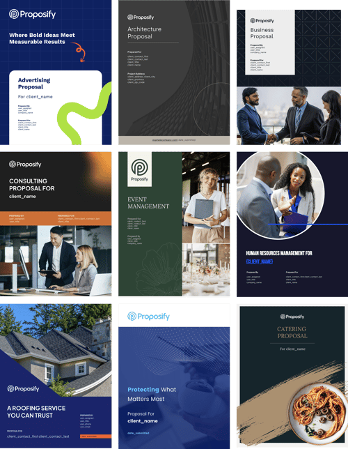 Proposal templates