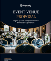 Hotel Event Venue Proposal Template Thumbnail