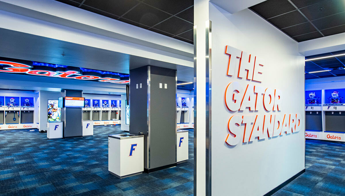 Florida Gators football room interior