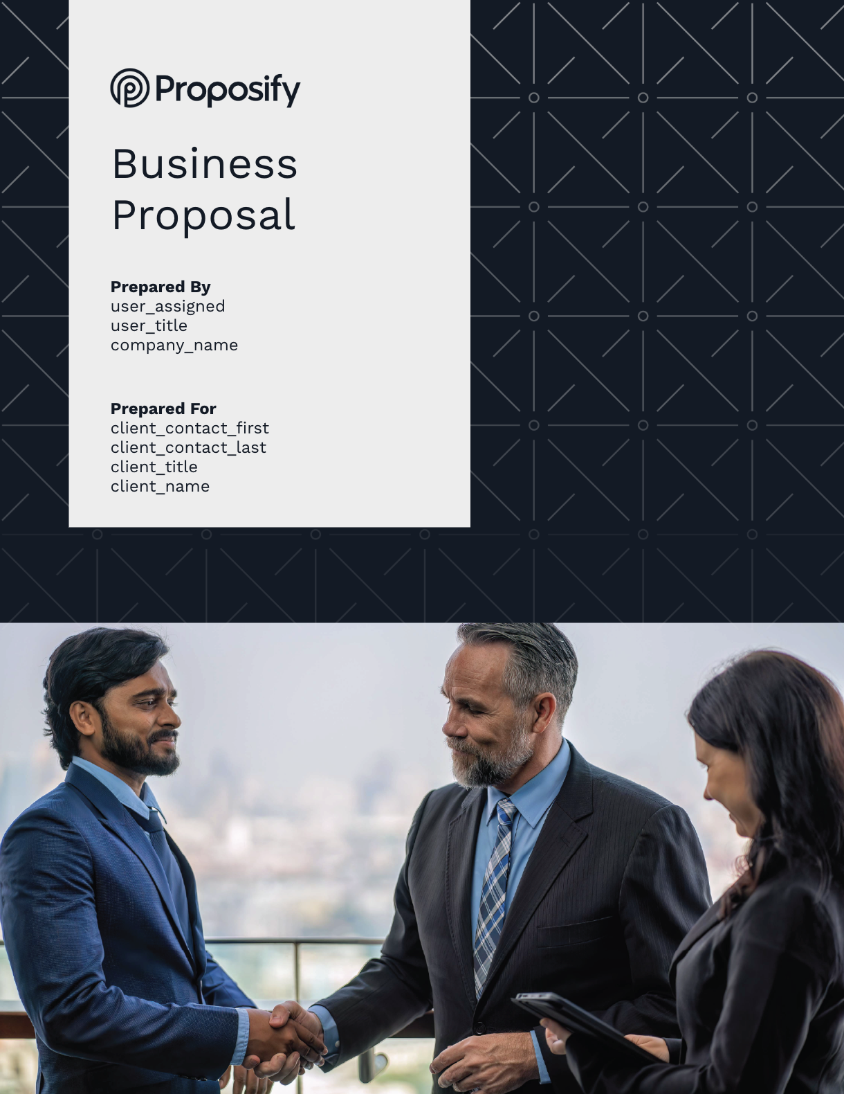 Business Consulting Proposal Template Thumbnail