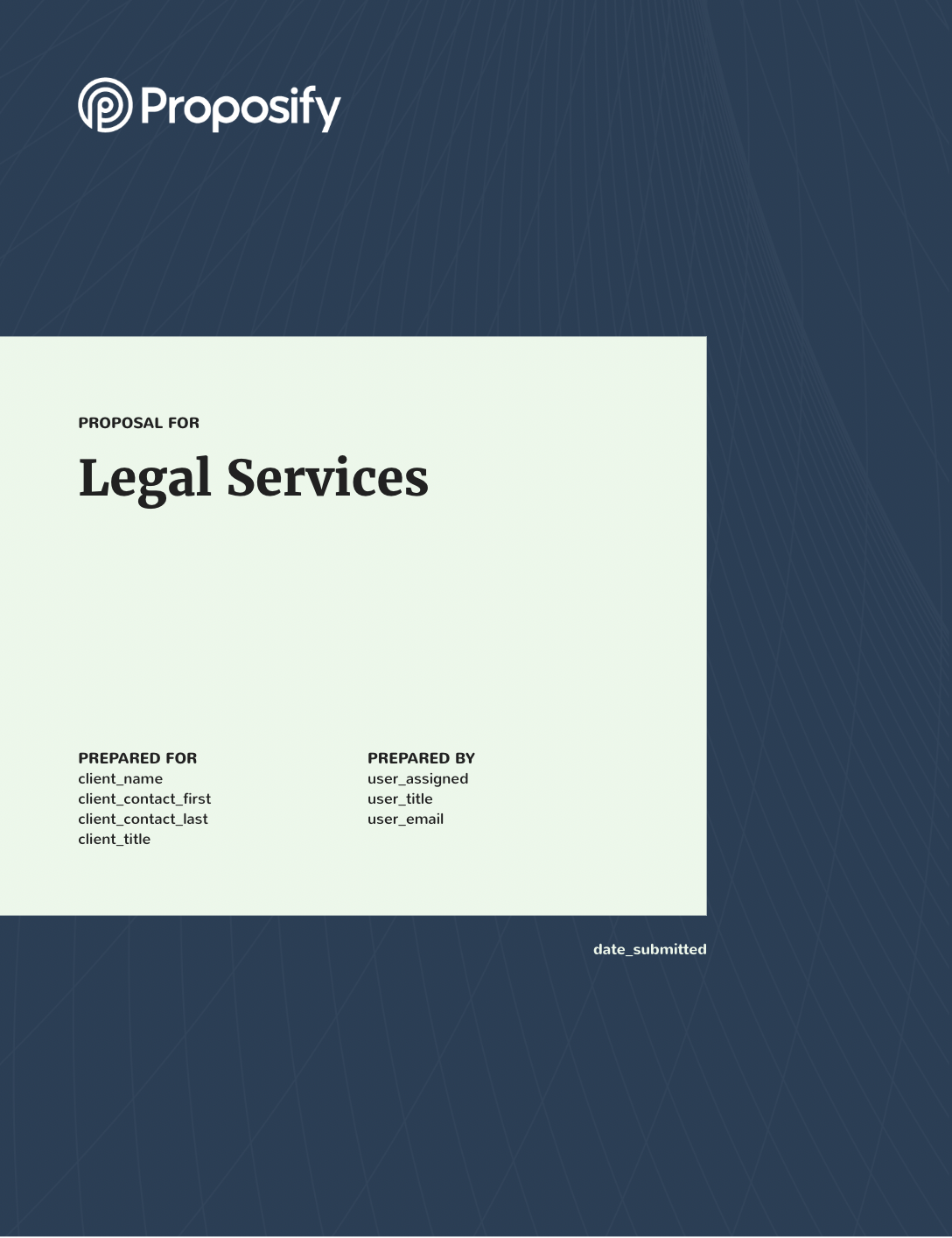 Legal Services Proposal Template Thumbnail