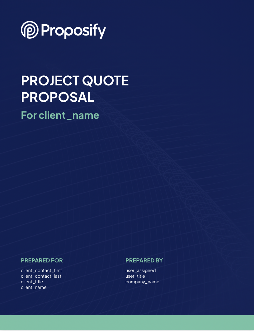 Project Quote Template Thumbnail