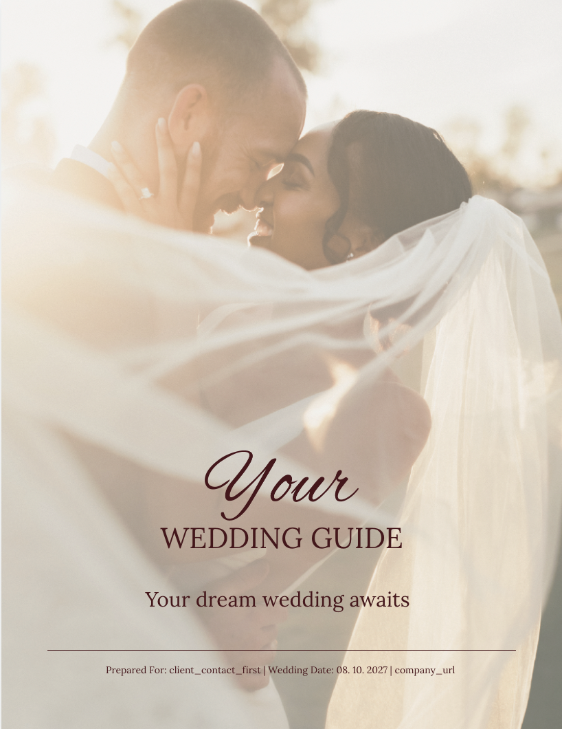 Wedding Planning Proposal Cover Image