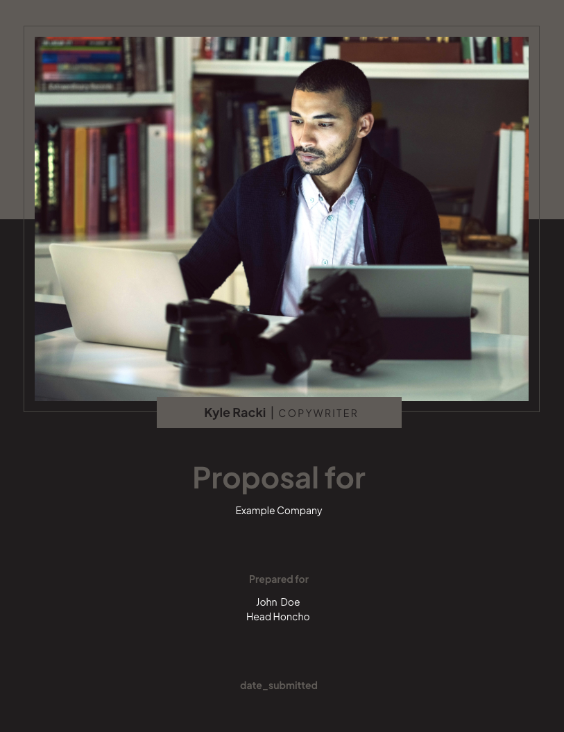 Copywriting Proposal Cover Image