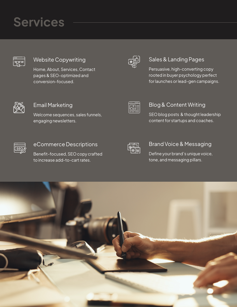 Copywriting Proposal Template