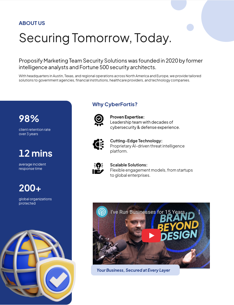 Cybersecurity Proposal Template