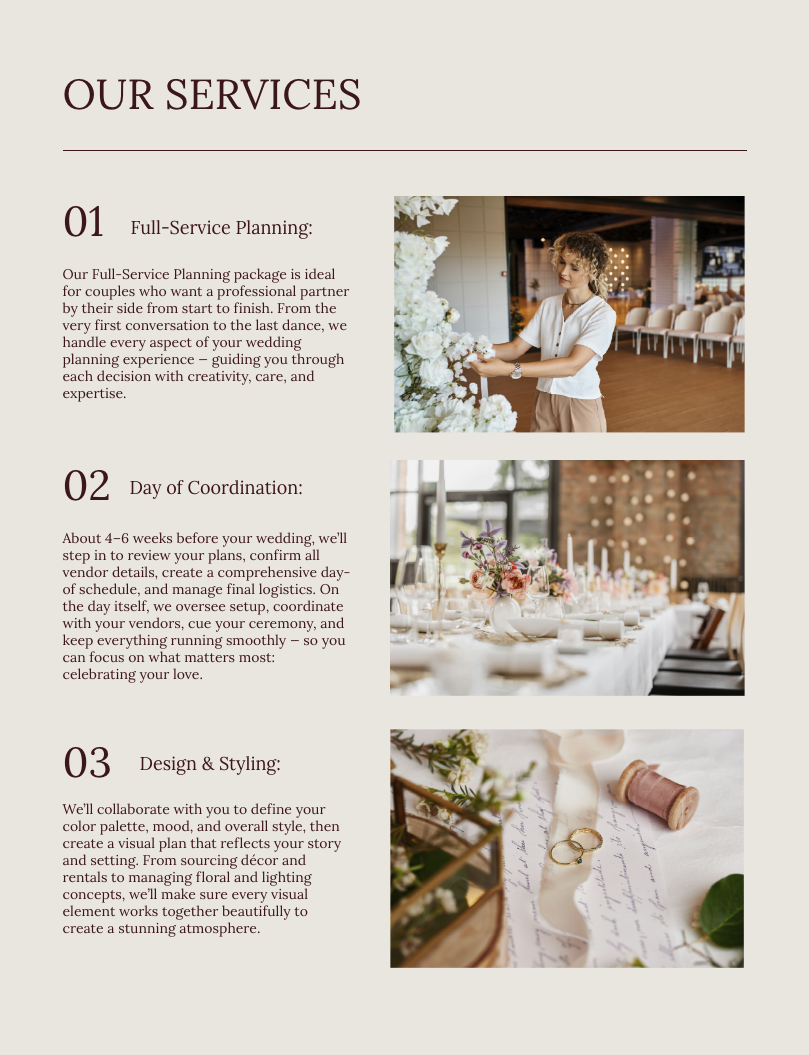 Wedding Planning Proposal Template
