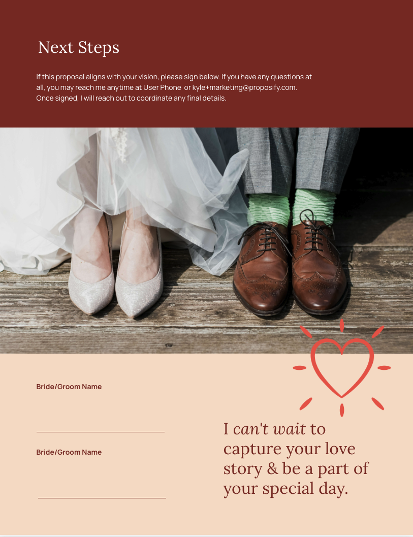 Wedding Photography Proposal Template to Win More Clients