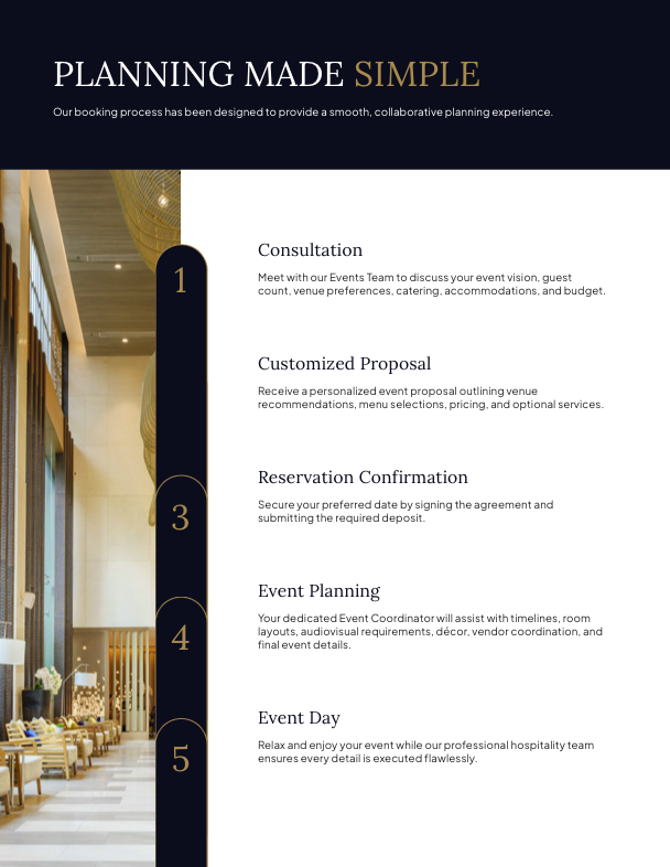 Hotel Event Venue Proposal Template