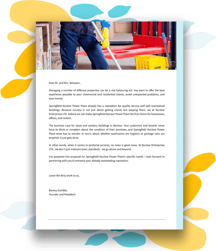 Cleaning Services Proposal Template | Proposify