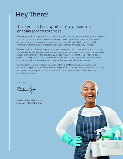 Cleaning Services Proposal Template