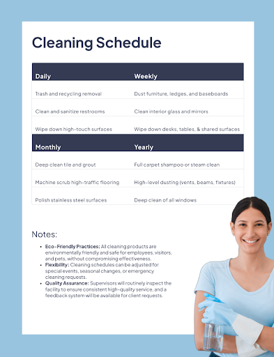 Cleaning Services Proposal Template