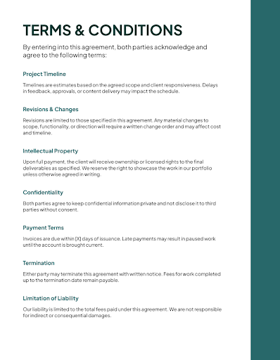 Software Development Agreement Template